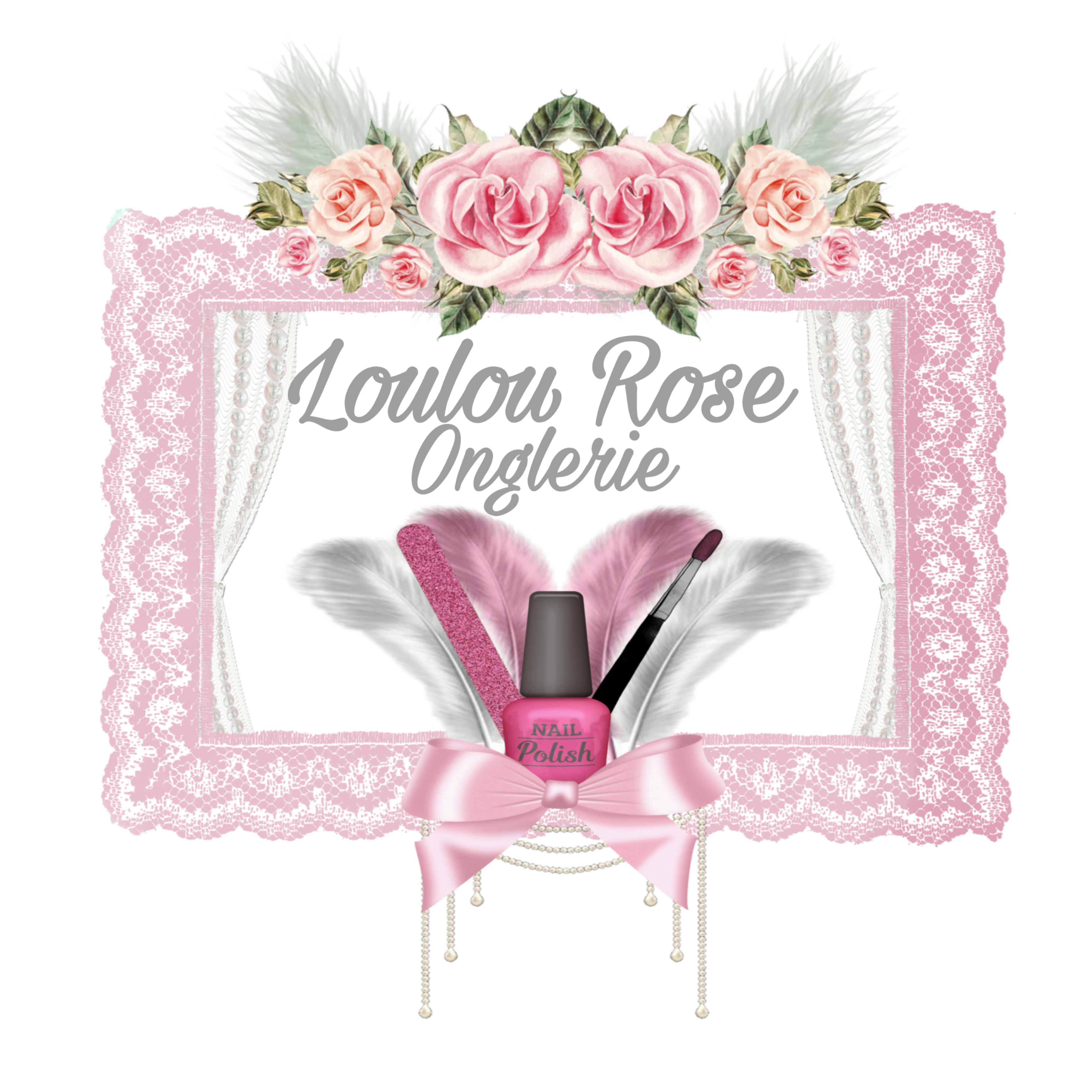 Logo Loulou Rose Onglerie